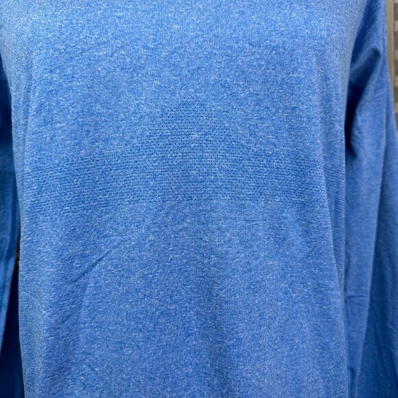 Lululemon Men's Long Sleeve Swiftly Tech Mesh Panel Top Blue Heather Sz S - Picture 3 of 16